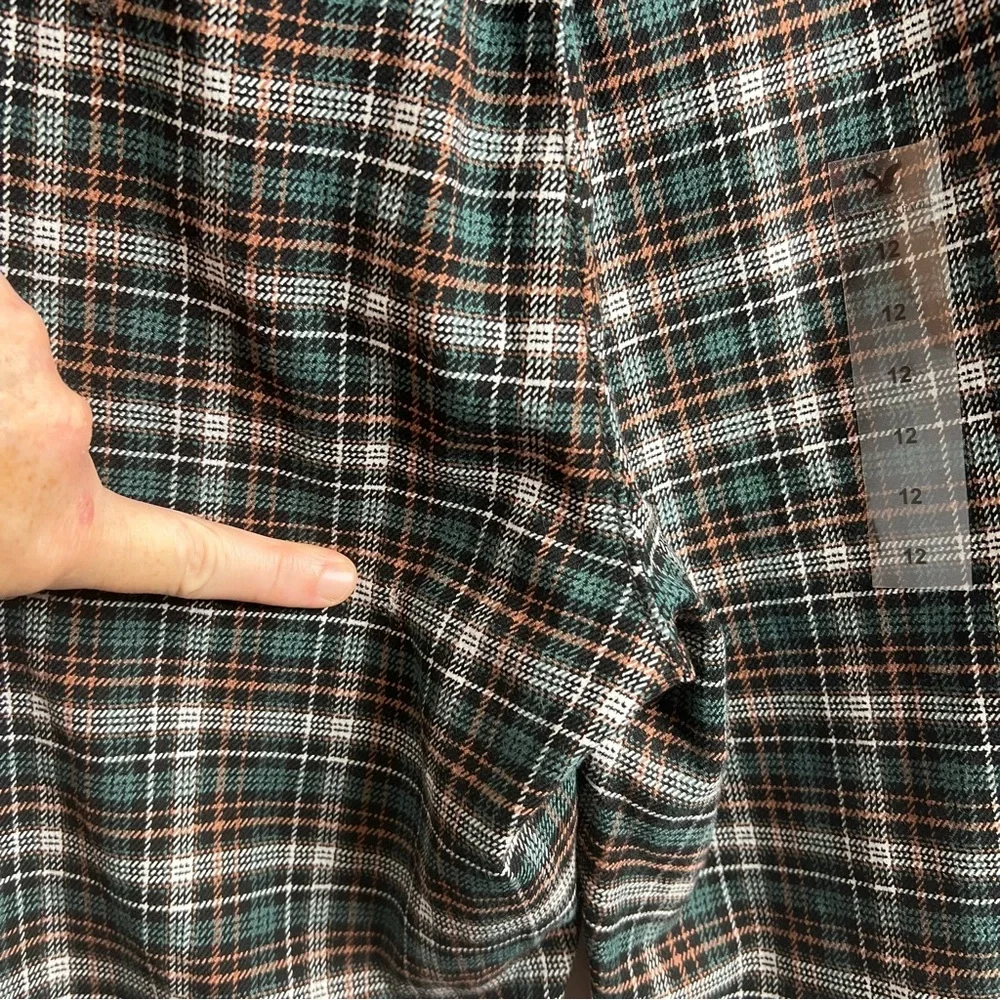 American Eagle Outfitters Pants Plaid Hi-Rise - Picture 9 of 17